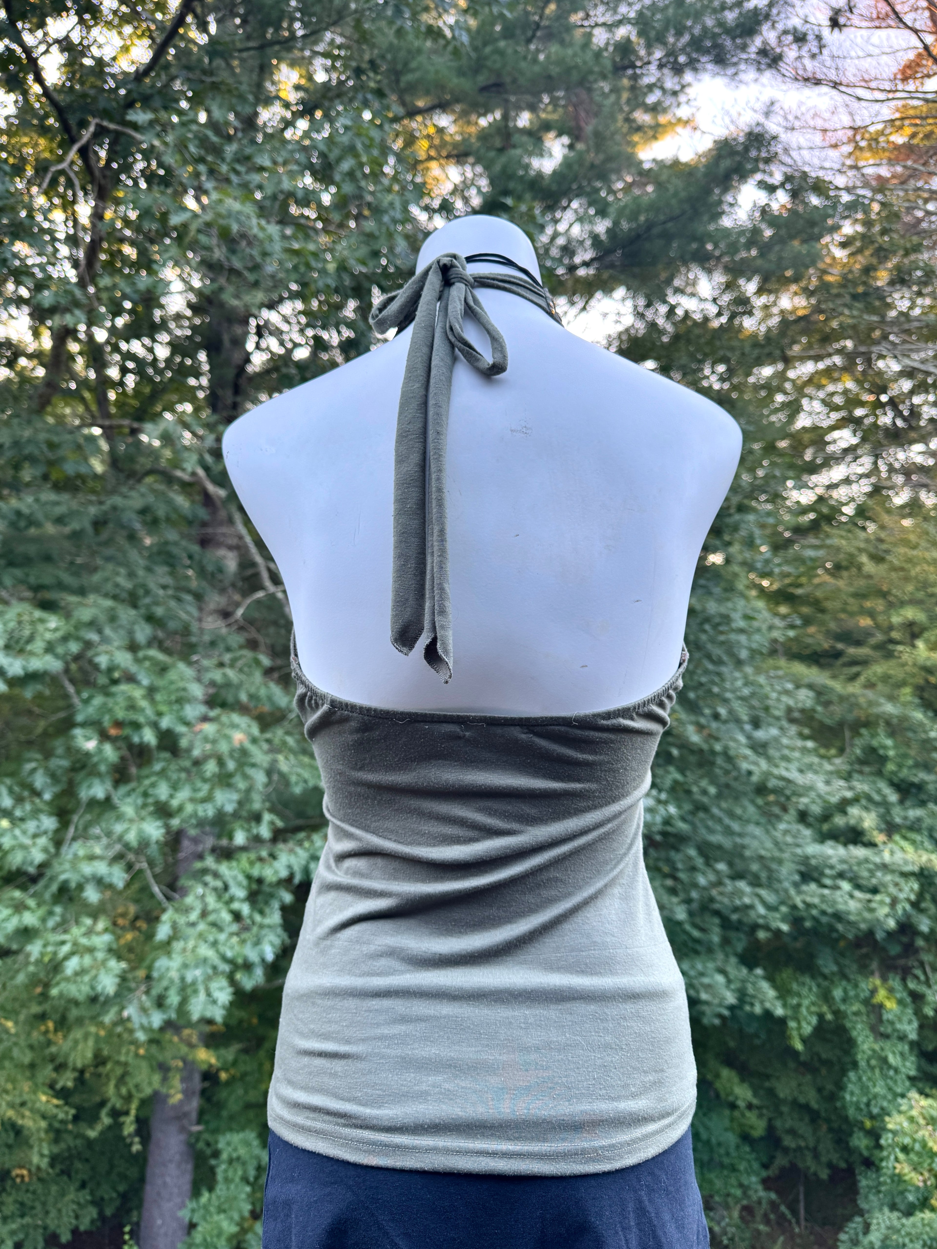 Green Halter Top
