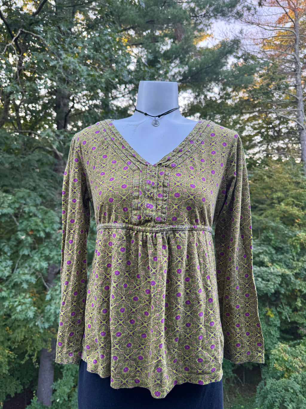Izod Tie Back Blouse