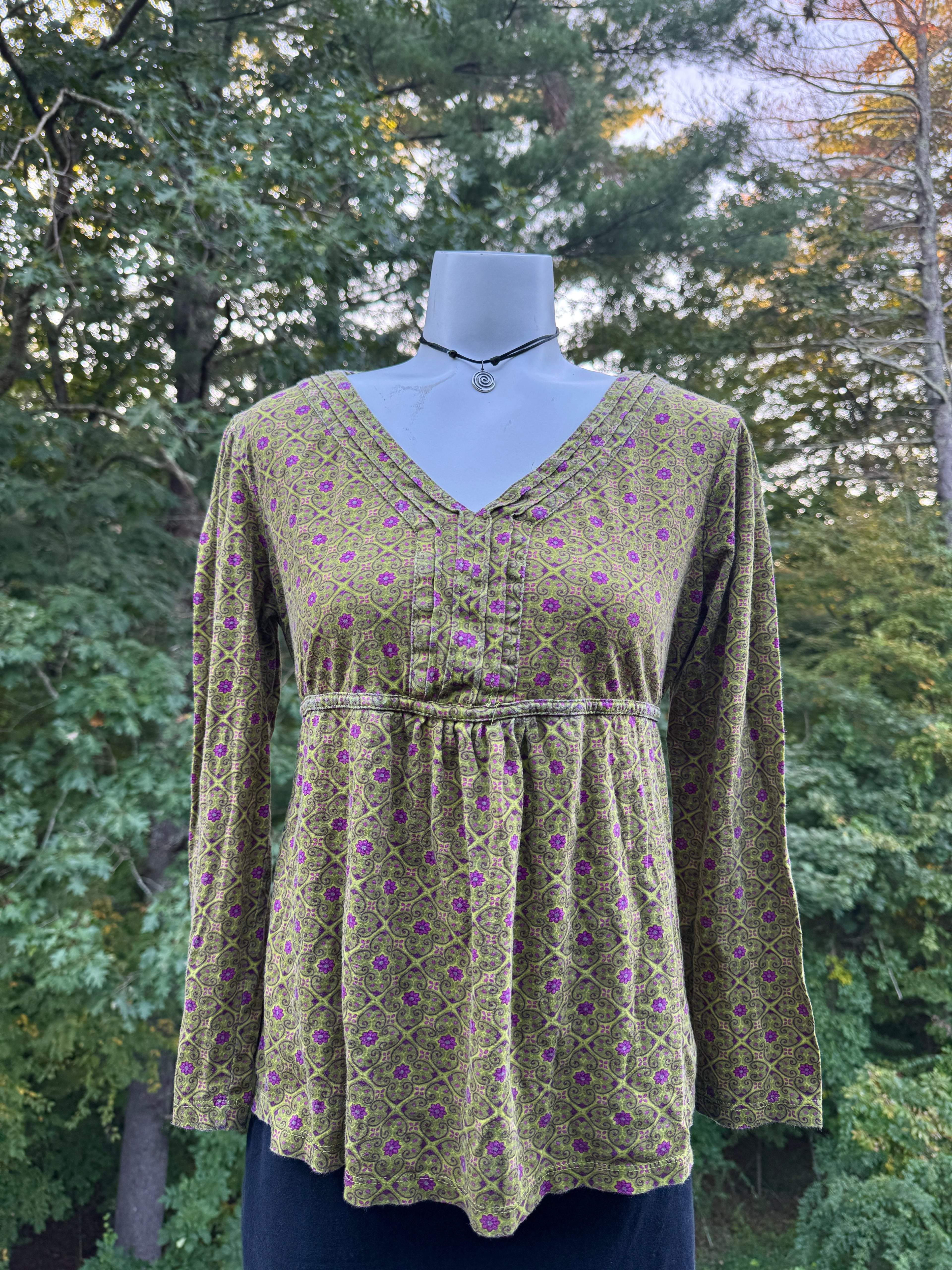 Izod Tie Back Blouse