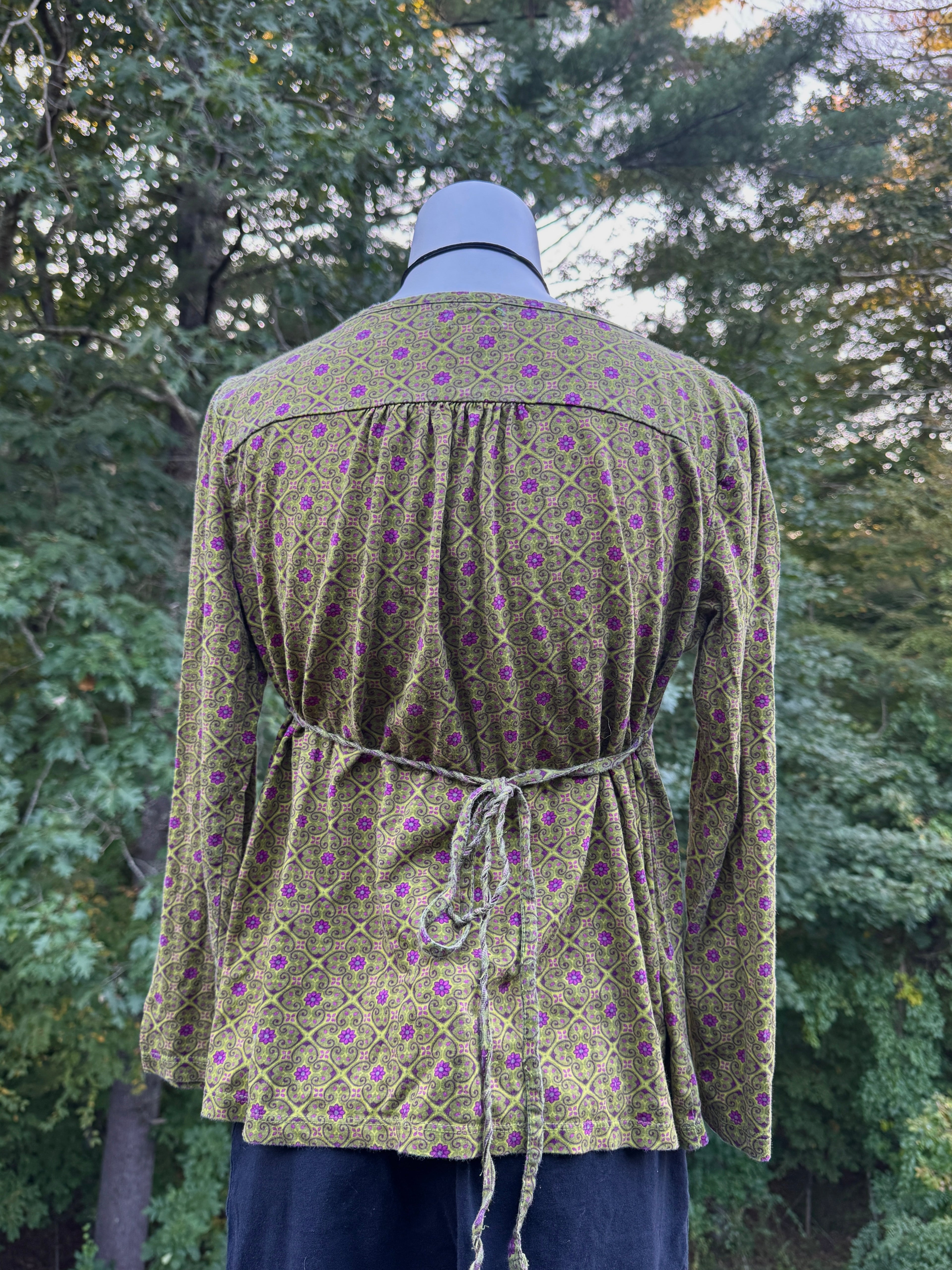 Izod Tie Back Blouse