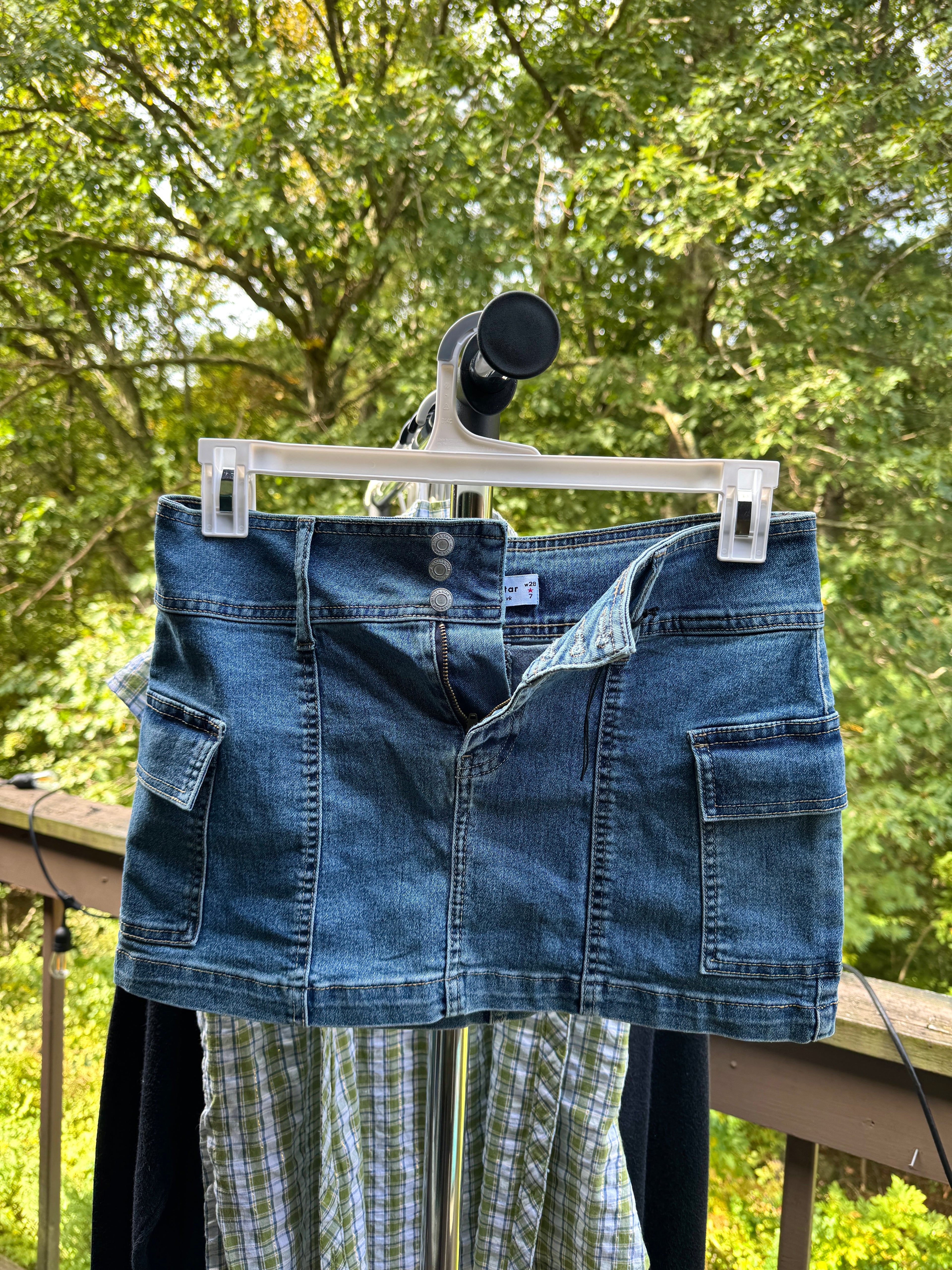 Vanilla Star Mini Denim Skirt