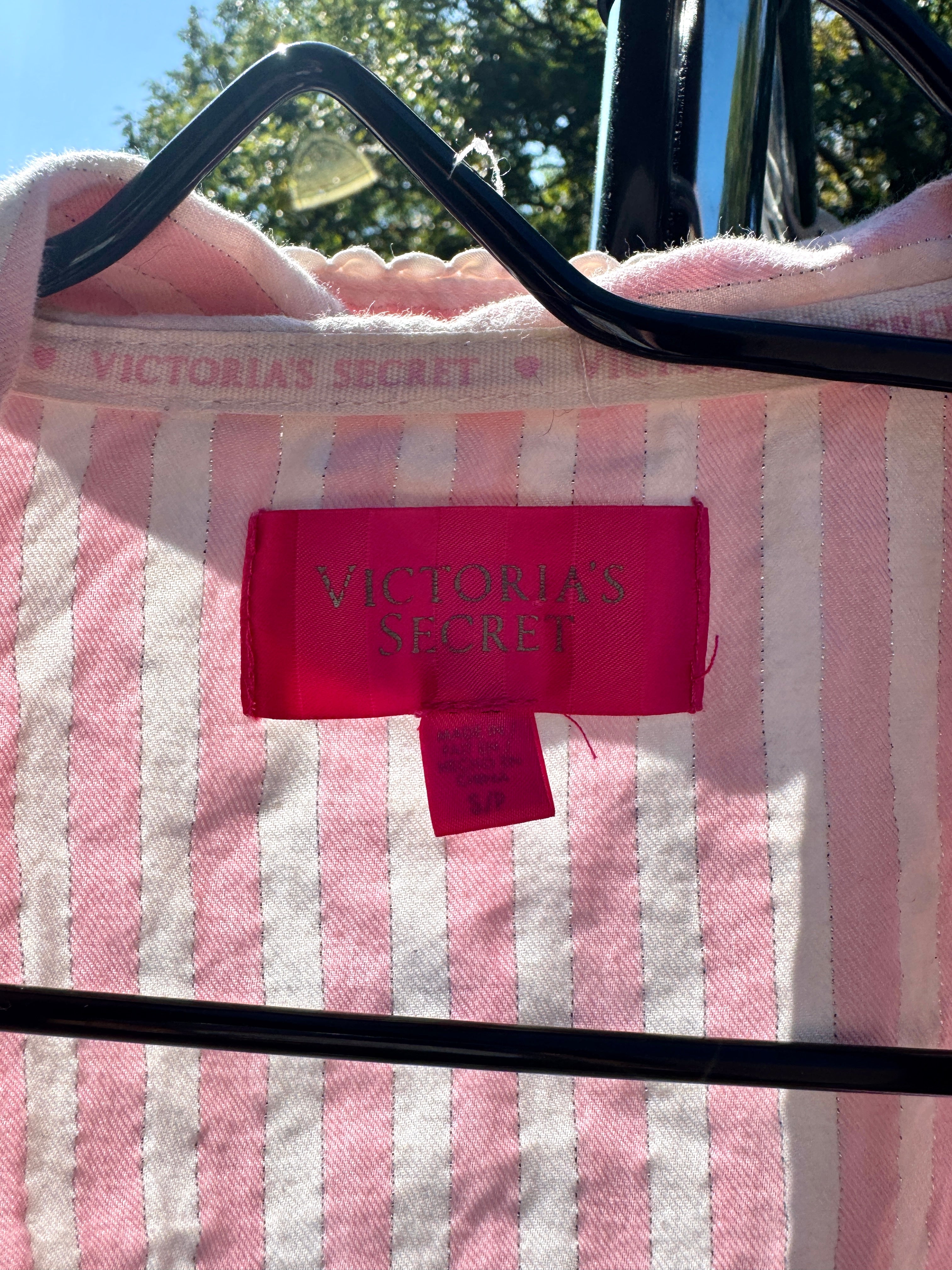 Vintage Victoria's Secret Striped Pajama Set