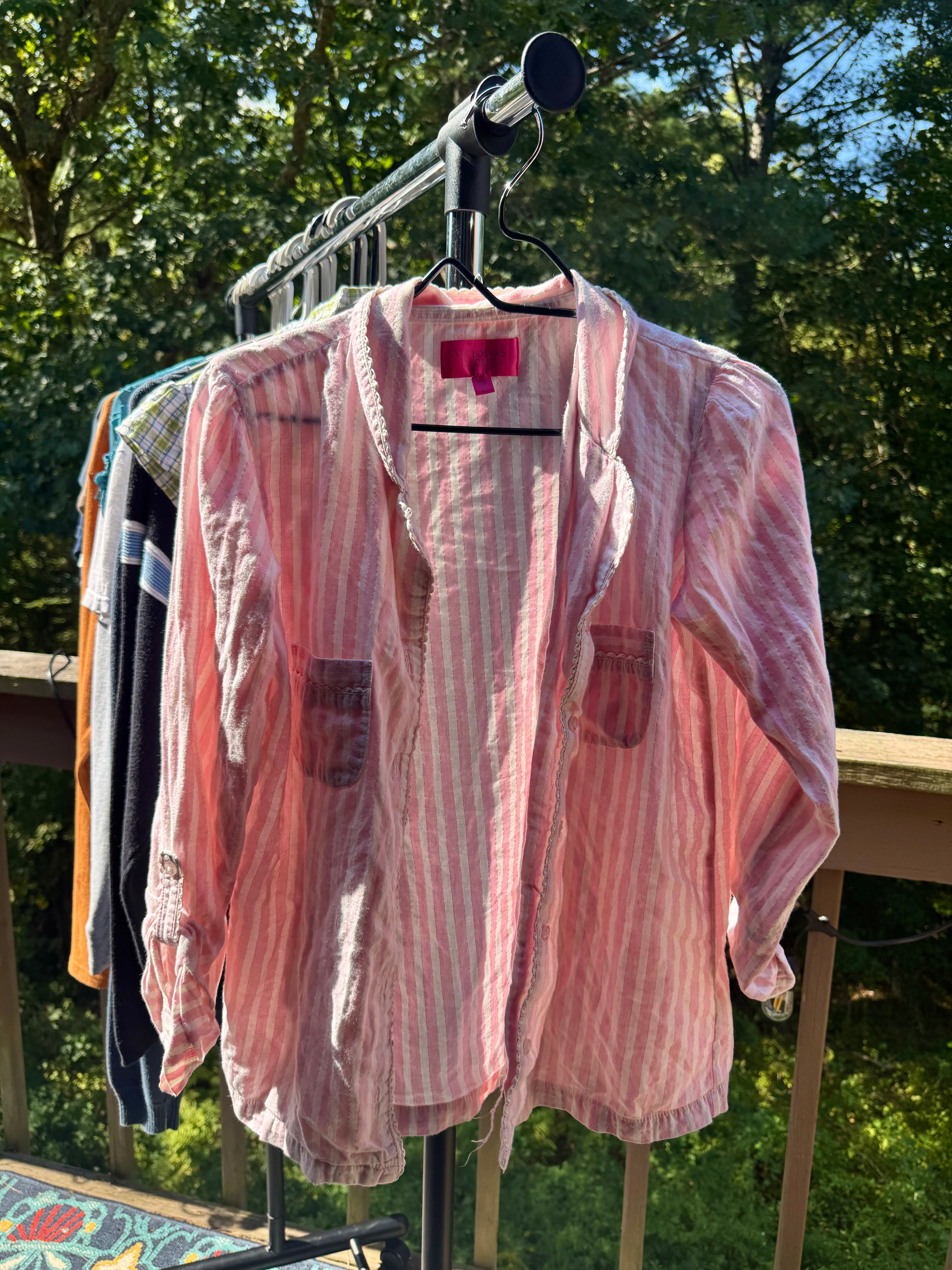 Vintage Victoria's Secret Striped Pajama Set