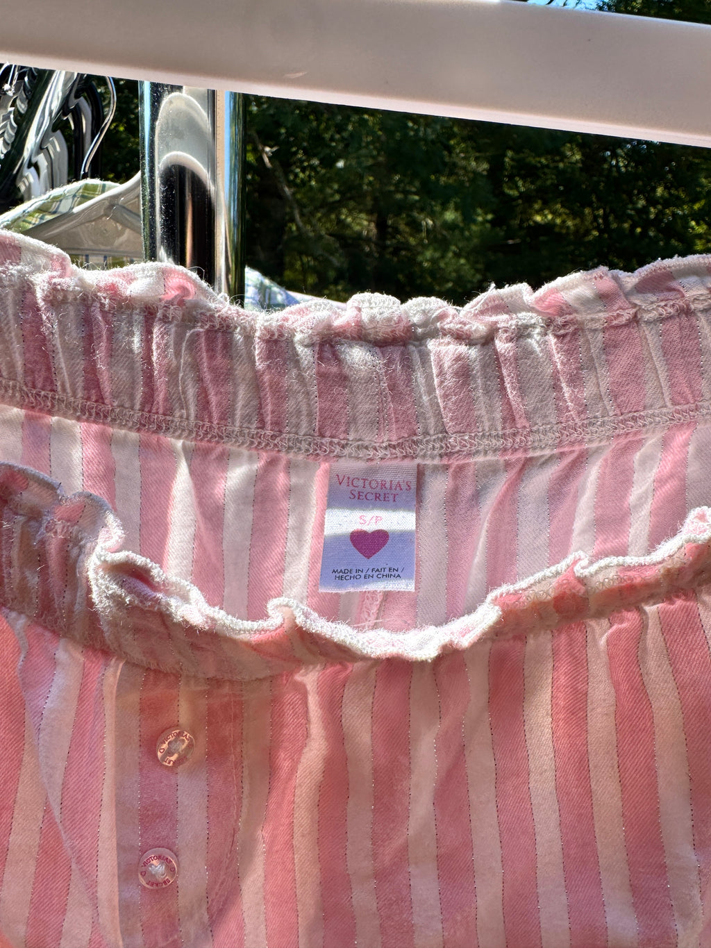 Vintage Victoria's Secret Striped Pajama Set