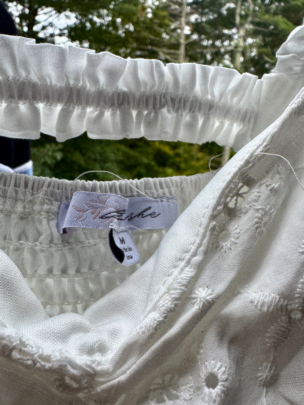 White Eyelet Dress