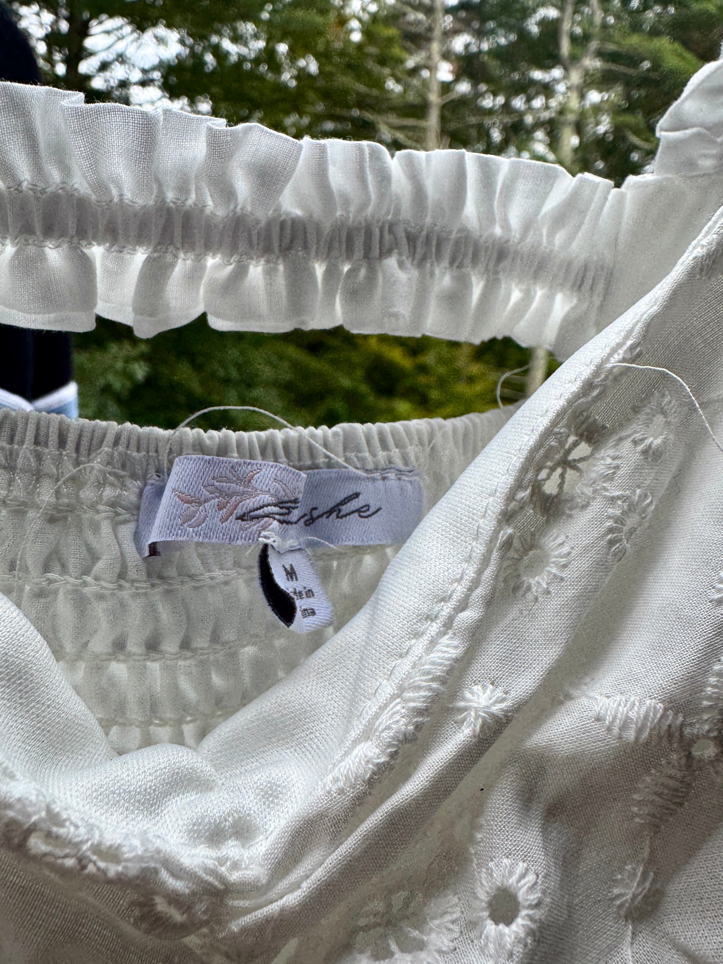White Eyelet Dress