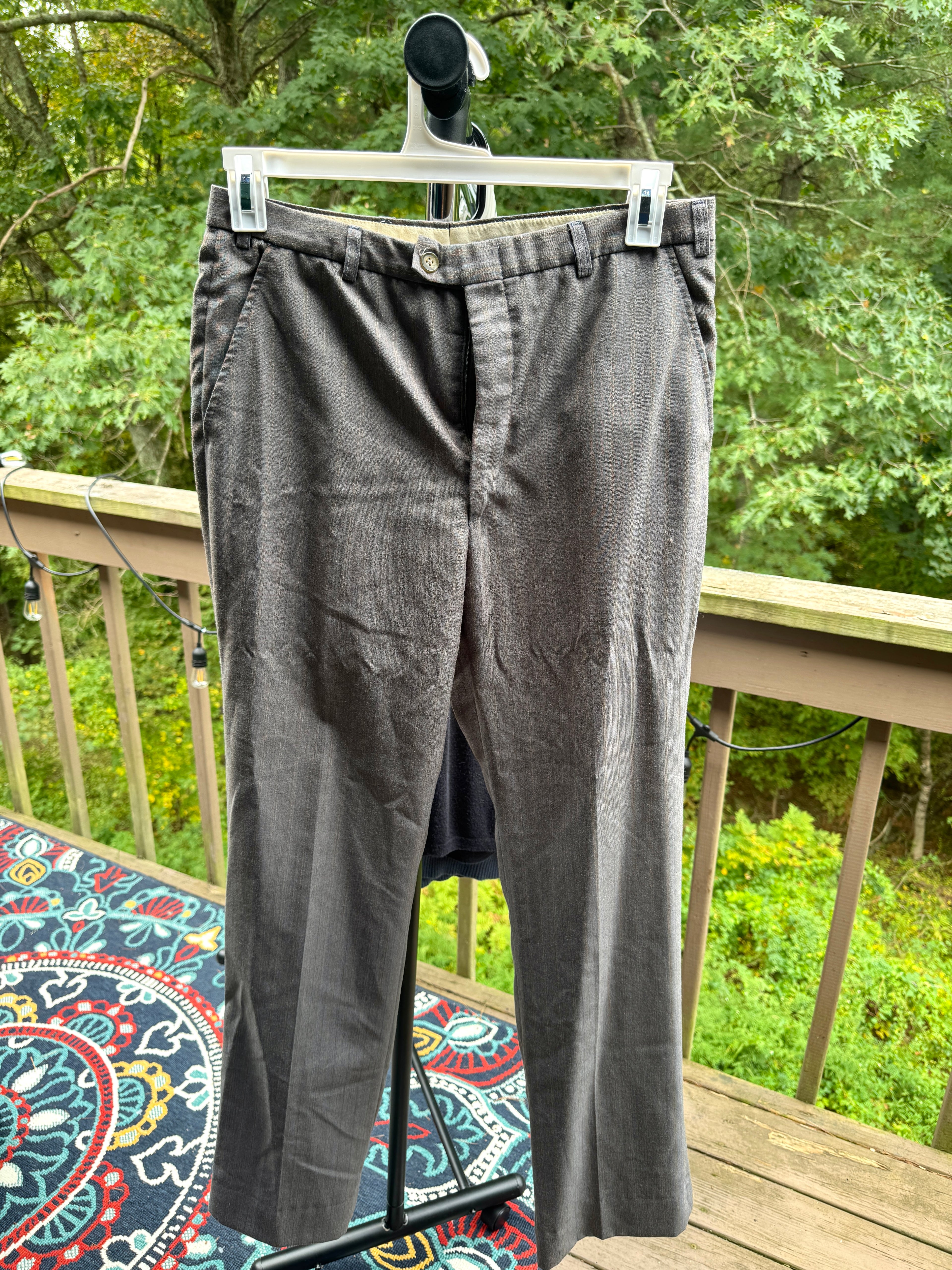 Gray Pinstripe Pants